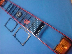 NEW Sport Grille KIT Complete With Turn Signals, Center Emblem & Headlight Bezels to fit US-made Mk1 Rabbit GTI/GT 1981-1984, including Caddy Pickup. Imported