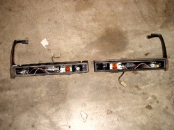 USED OEM Left OR Right Side Turn Signal Housings (NO Lenses) to fit VW Quantum, 1982-1985